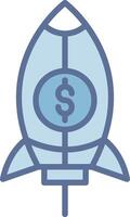Rocket Creative Grid Symbol Shape vector