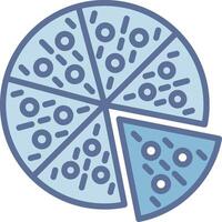 Pizza Soft Outline Graphic Shape vector