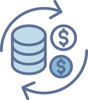 Return Of Investment Interface Line Graphic Element vector