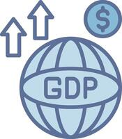 Gdp Web Style Graphic Piece vector