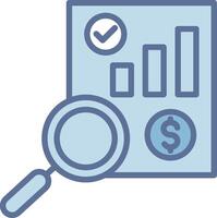 Analyze Simplified Line Mark Illustration vector