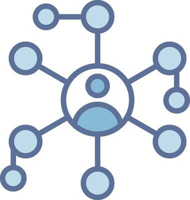 Network Sharp Line Mark Symbol