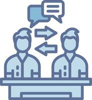 Conversation Flat Symbol Design vector