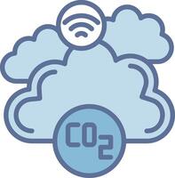 Co2 Vibrant Visual Object Graphic vector