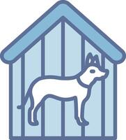 Dog Shelter Minimal Art Object Structure vector