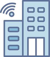 Internet Services Sharp Line Mark Symbol vector