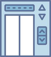 Modern Elevator Smooth UI Symbol Structure vector
