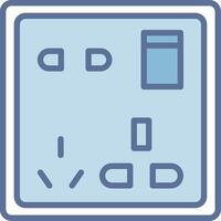 Socket 3D Interface Shape Design vector