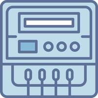 Meter 3D Interface Shape Design vector