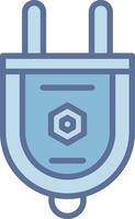 Plug Sharp Line Mark Symbol vector