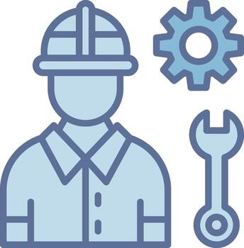 Engineer Thin Line Element Structure vector