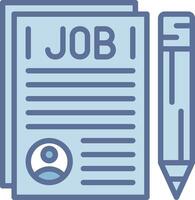 Curriculum Vitae Simplified Line Mark Illustration vector