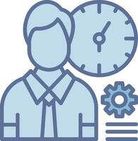 Working Hours Muted Color Design Layout vector