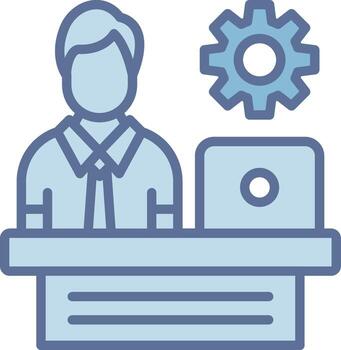 Administrator Interface Line Graphic Element vector