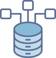 Database Vibrant Visual Object Graphic vector