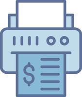 Printer Muted Tone Element Design vector