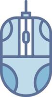 Mouse Elegant Shape Symbol Design vector