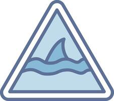Shark Warning Sharp Edge Visual Object vector