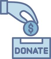Donation Web Style Graphic Piece vector