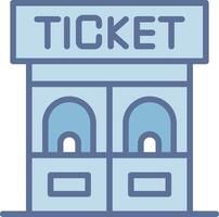Ticket Office Modern Interface Badge Design vector
