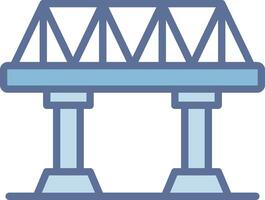 Bridge Sharp Line Mark Symbol vector
