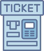 Ticket Machine Wireframe App Design Element vector