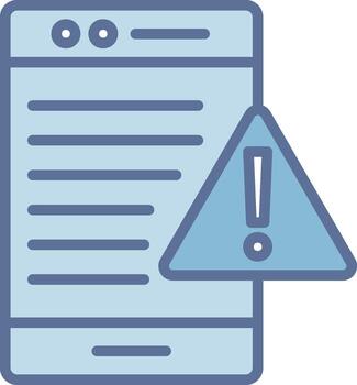 Alert Coded UI Symbol Layout vector