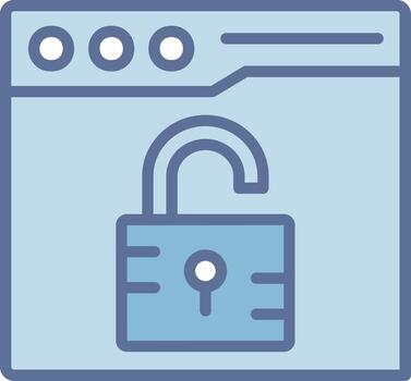 Unlock Sharp Edge Visual Object vector