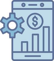 Mobile Analytics Flat UI Form Design vector