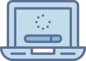 Loading Iconic Line Form Structure vector