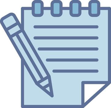 Notepad User Interface Mark Element vector