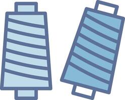 Thread High Contrast Badge Design vector