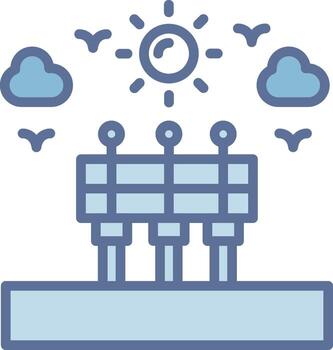 Boardwalk Gradient Style Element Layout vector