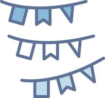 Bunting High Detail Shape Element vector