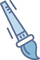 Brush Shadowed Flat Design Element vector