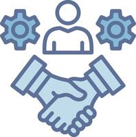Customer Loyalty Custom Line Element Graphic vector