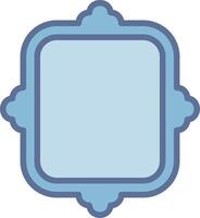 Frame Futuristic App Badge Design vector