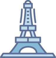 Eiffel Tower Clean Sketch Form Layout vector