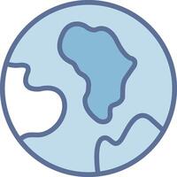 Planet Earth Sleek Visual Mark Structure vector
