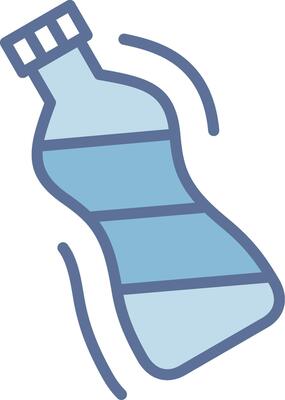 Plastic Bottle Digital App Concept Sketch