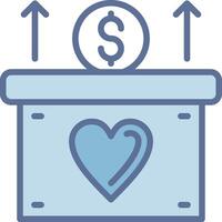Fundraising Modern Color Symbol Shape vector