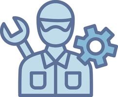 Mechanic Custom Line Element Graphic vector