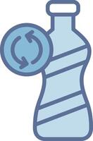 Reusable Bottle Muted Color Design Layout vector