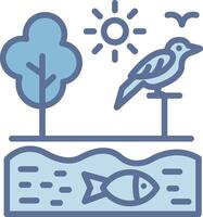 Ecosystem Soft Outline Graphic Shape vector