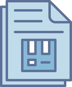 Delivery Note Color Enhanced Graphic Object vector