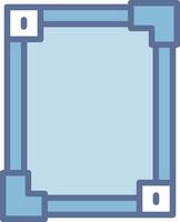 Frame 3D Rendered Symbol Layout vector