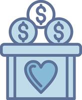 Donation Flat Symbol Design vector