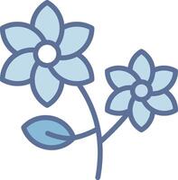 Flower High Contrast Badge Design vector