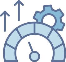 Speedometer Pixel Grid Artwork Design vector