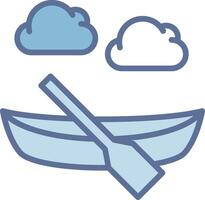 Canoe Mobile App Illustration Drawing vector